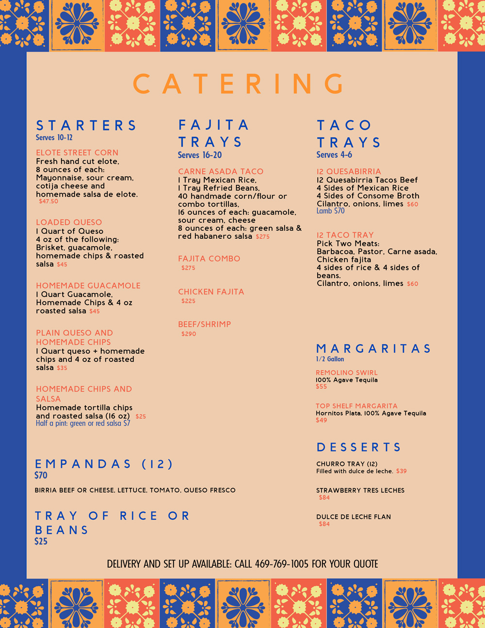 catering menu